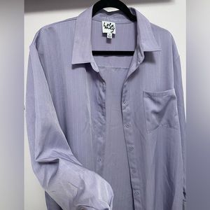 Lola May shirt dress in purple/ lilac